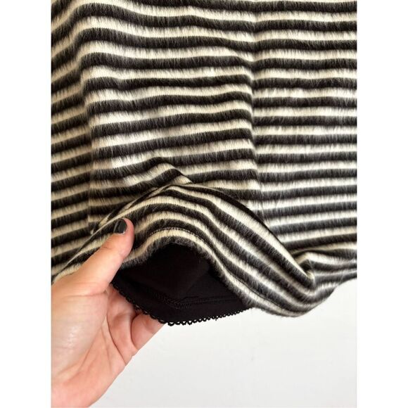 Anthropologie Maeve striped knit fuzzy skirt size 12 - Picture 6 of 13